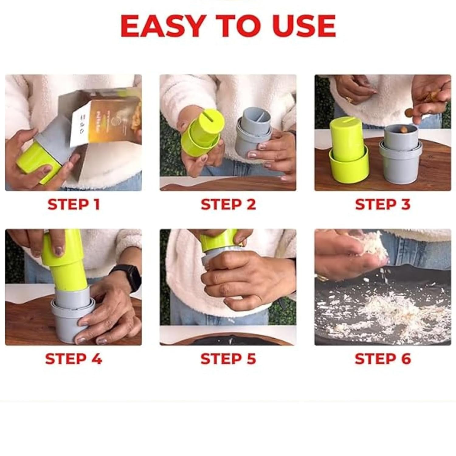 4-Blade Dry Fruit & Nut Cutter Slicer for Easy Prep