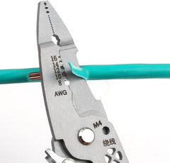 12-in-1 Foldable Stainless Steel Wire Stripper & Pliers