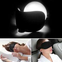 Black Eye Mask 3D Sleep Mask & Black Head Band for Rest