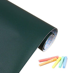 Green Wall Chalkboard Sticker 45x200cm Removable Decal with 5 Chalks