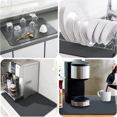 Ultra Absorbent Microfiber Dish Drying Mat 40x60cm for Kitchen