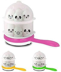 Double Layer Electric Egg Cooker with Handle, 14 Egg Capacity