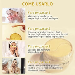 24K Gold Under Eye Patches for Dark Circle Removal