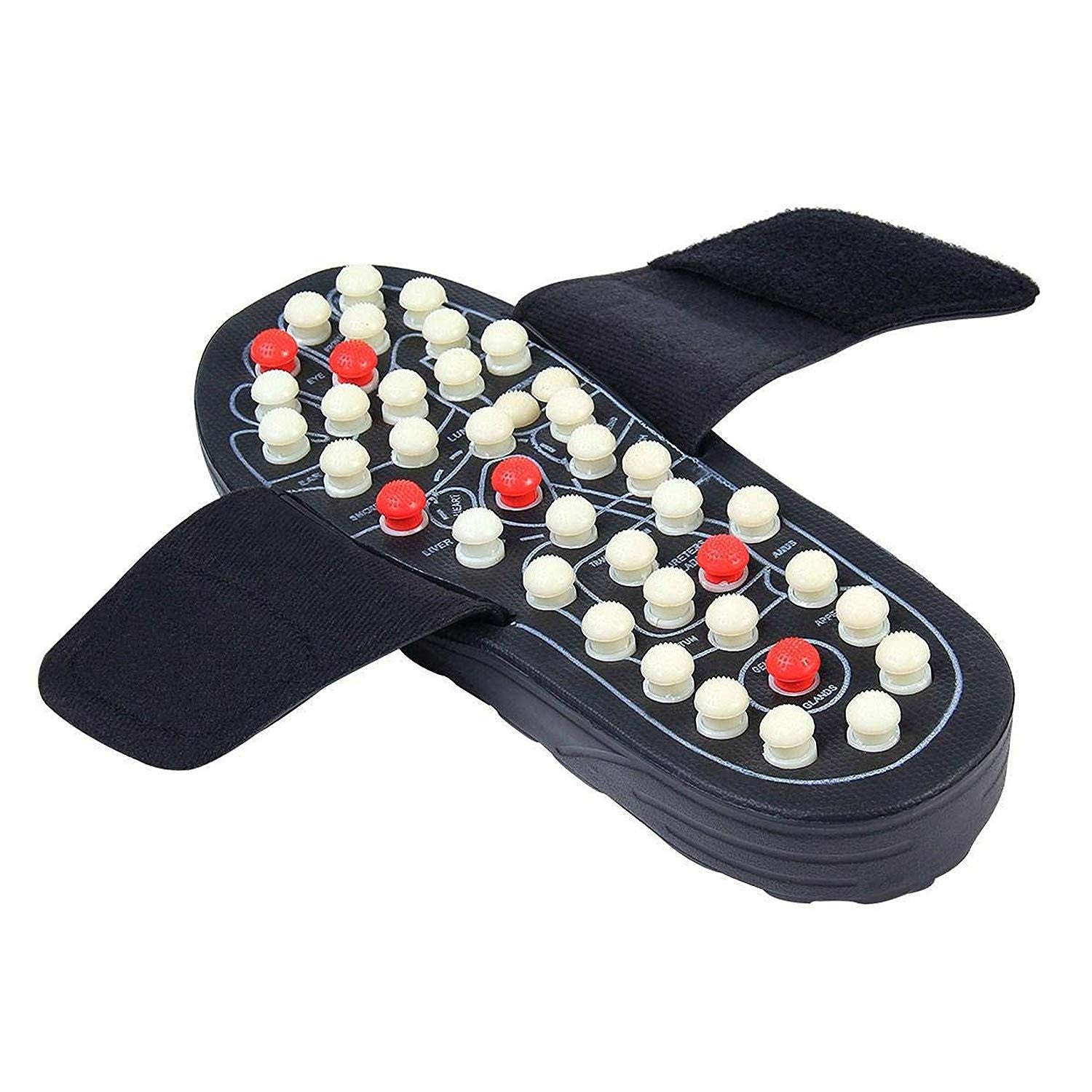 Adjustable Yoga Slippers with Acupressure & Magnetic Therapy for Foot Relief