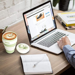 350ml Foldable Travel Coffee Cup with Lid – Leakproof, Space-Saving Mug