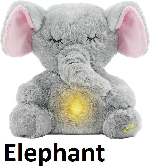 Breathing Elephant Plush with Rhythmic Motion, Music & Lights