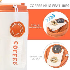 Insulated 450ml Temperature Display Coffee Mug