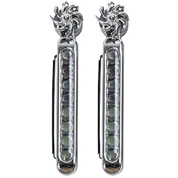 2 Pcs Car Running Lights with 8 LED for Enhanced Visibility