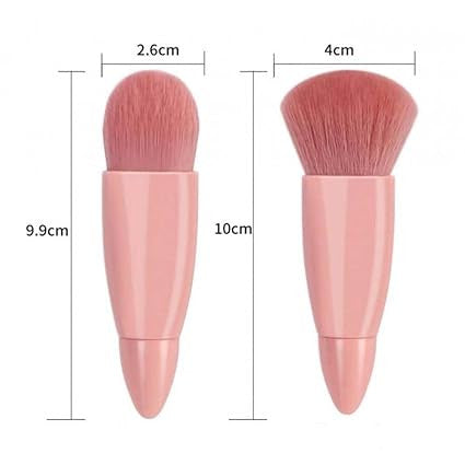 Mini Travel Makeup Brush Set - Compact Cosmetic Brush Kit
