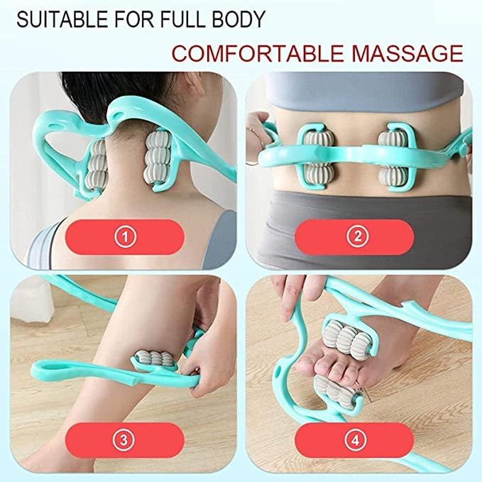 Upgraded 360° Neck & Body Trigger Point Roller for Pain Relief