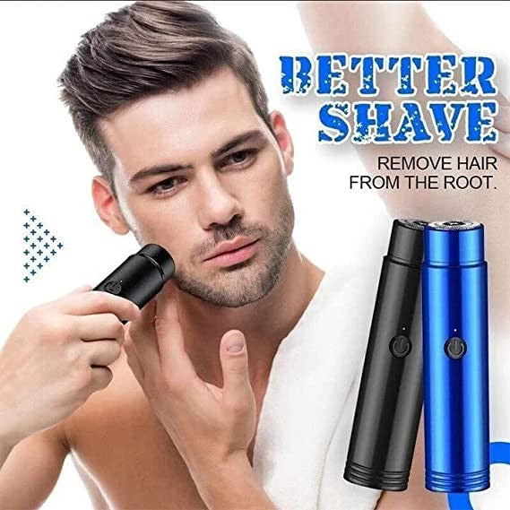 Mini Portable Electric Shaver - Cordless, Waterproof, Travel-Friendly