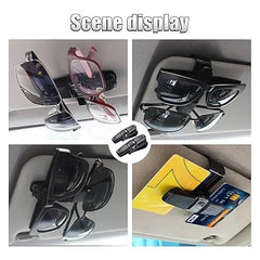 360° Rotating Car Sunglass Holder with Sun Visor Clip