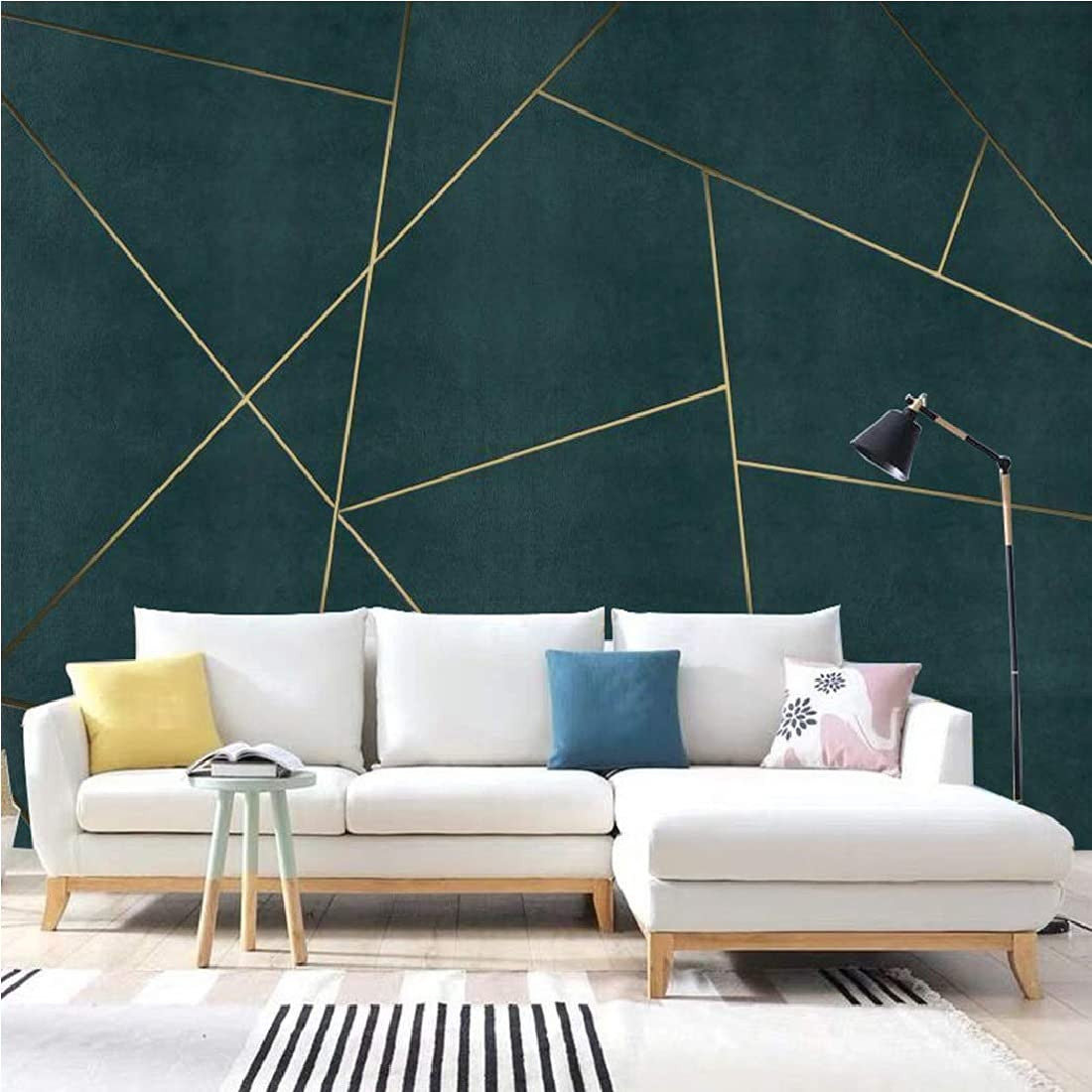 Golden 1cm x 50m Waterproof Tile Sealing Tape for Floor & Wall Decor