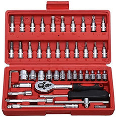 46-in-1 Multi-Purpose Tool Kit with Screwdriver, Socket Set & Case