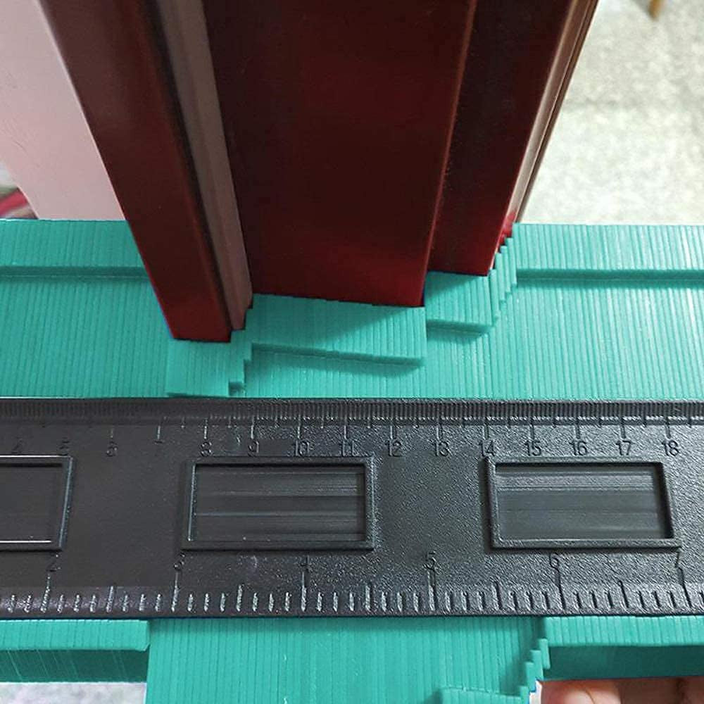 10-Inch Plastic Contour Gauge Ruler for Precise DIY & Carpentry Tasks