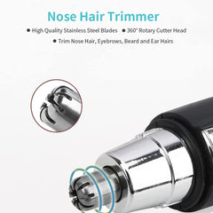 3-in-1 Electric Nose, Ear & Eyebrow Hair Trimmer for Men & Women