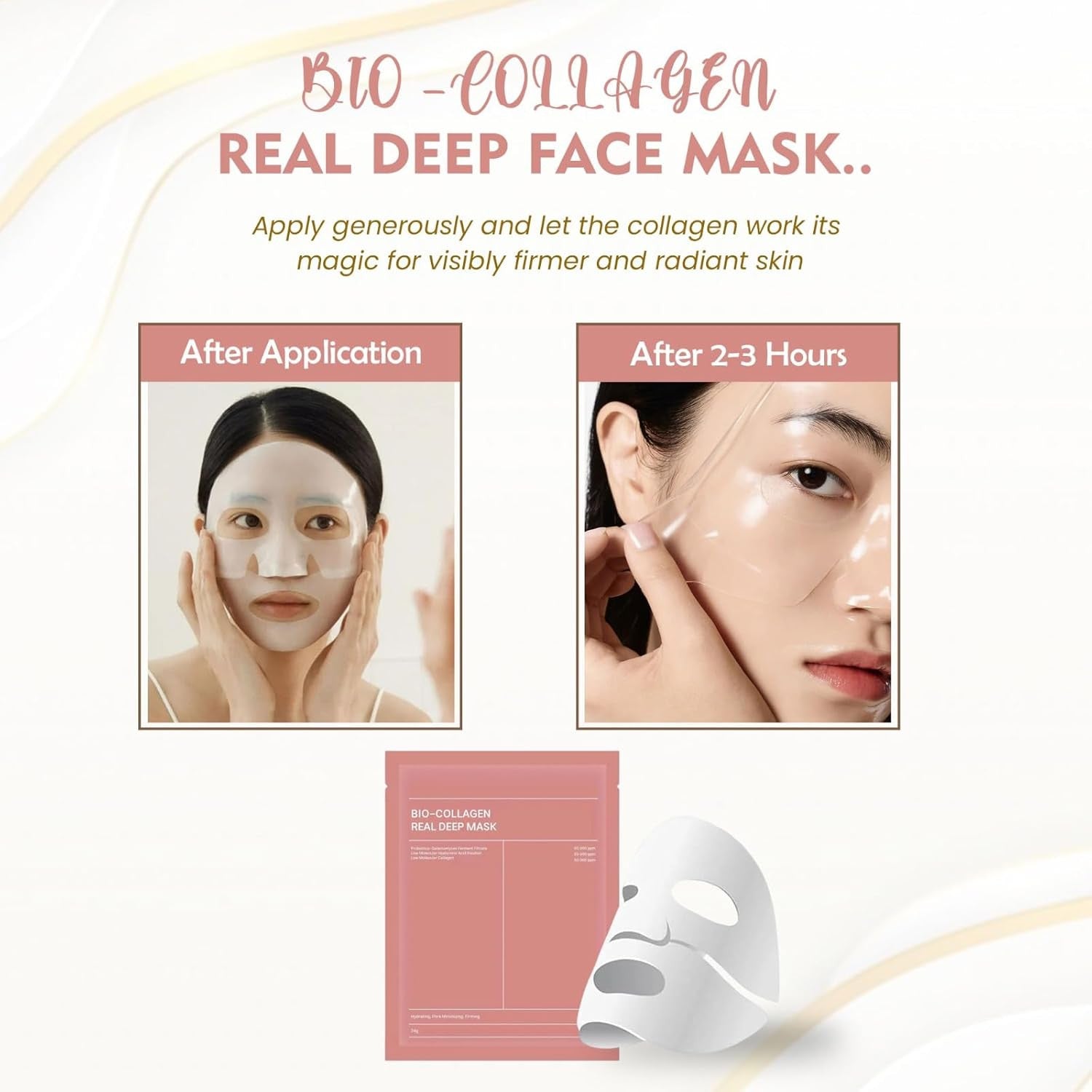Bio Collagen Deep Face Mask for Night Repair and Skin Rejuvenation