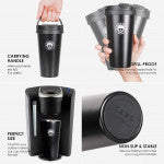 Double Wall Vacuum Insulated 500ML Travel Coffee Mug with Handle