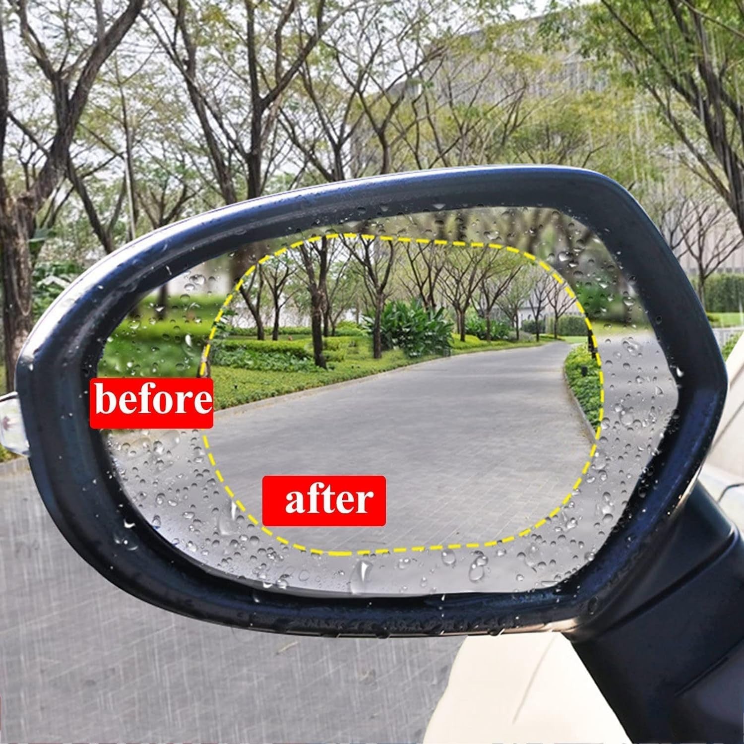 Rainproof Car Mirror Protective Film - Waterproof & Anti-Fog
