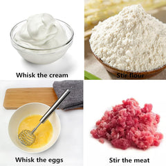 SS Spring Egg Beater & Milk Whipper - Easy to Clean, Durable, Versatile