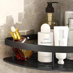 Aluminum Self-Adhesive Bathroom Corner Shelf & Storage Rack
