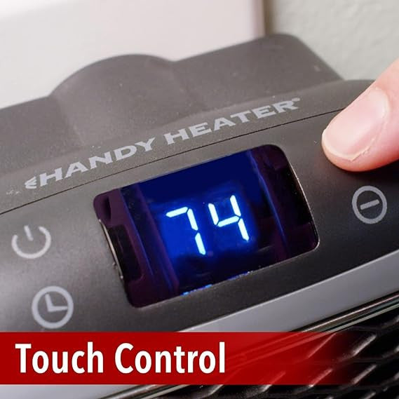 Portable 800W Handy Heater with Digital Display & Adjustable Timer
