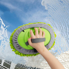 2-in-1 Car Cleaning Brush & Mop Kit with Long Handle