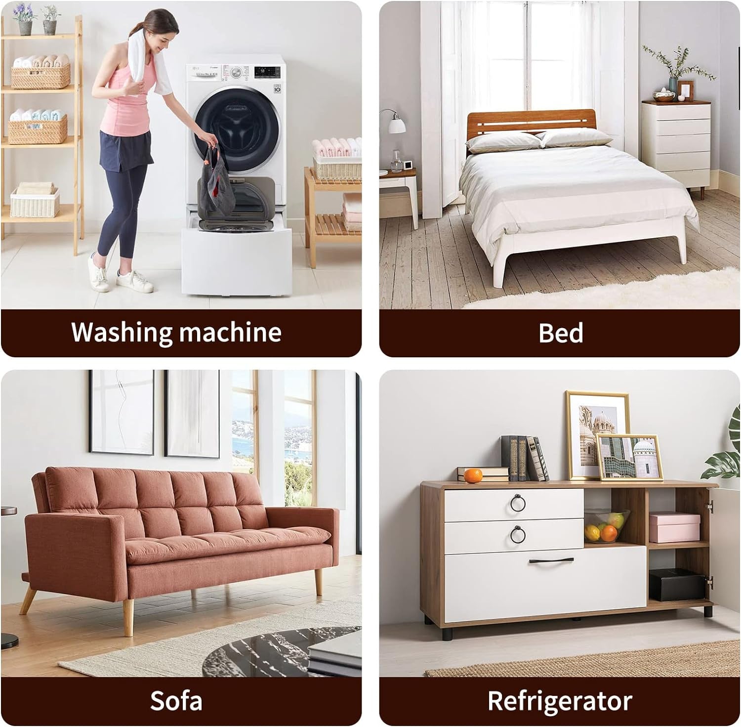 Heavy-Duty Rotating Furniture Lifter for Easy Moving on Wooden Floors