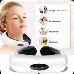 Electric Pulse Neck Massager with 6 Modes & 16 Levels for Pain Relief