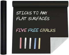 Removable Black Board Wall Sticker with Chalks for Home & Office