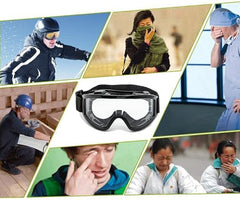 Bike & Snowmobile Goggle Mask - Windproof Helmet Face Shield