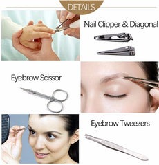 7-in-1 Professional Manicure & Pedicure Set for Nail & Facial Care