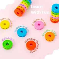 Magnetic Math Puzzle Toy for Arithmetic Learning and Calculation Skills