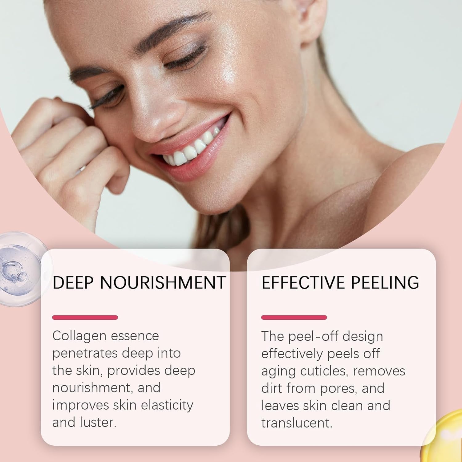 Collagen Night Face Mask - Peel Off, Wrapping, Overnight Care