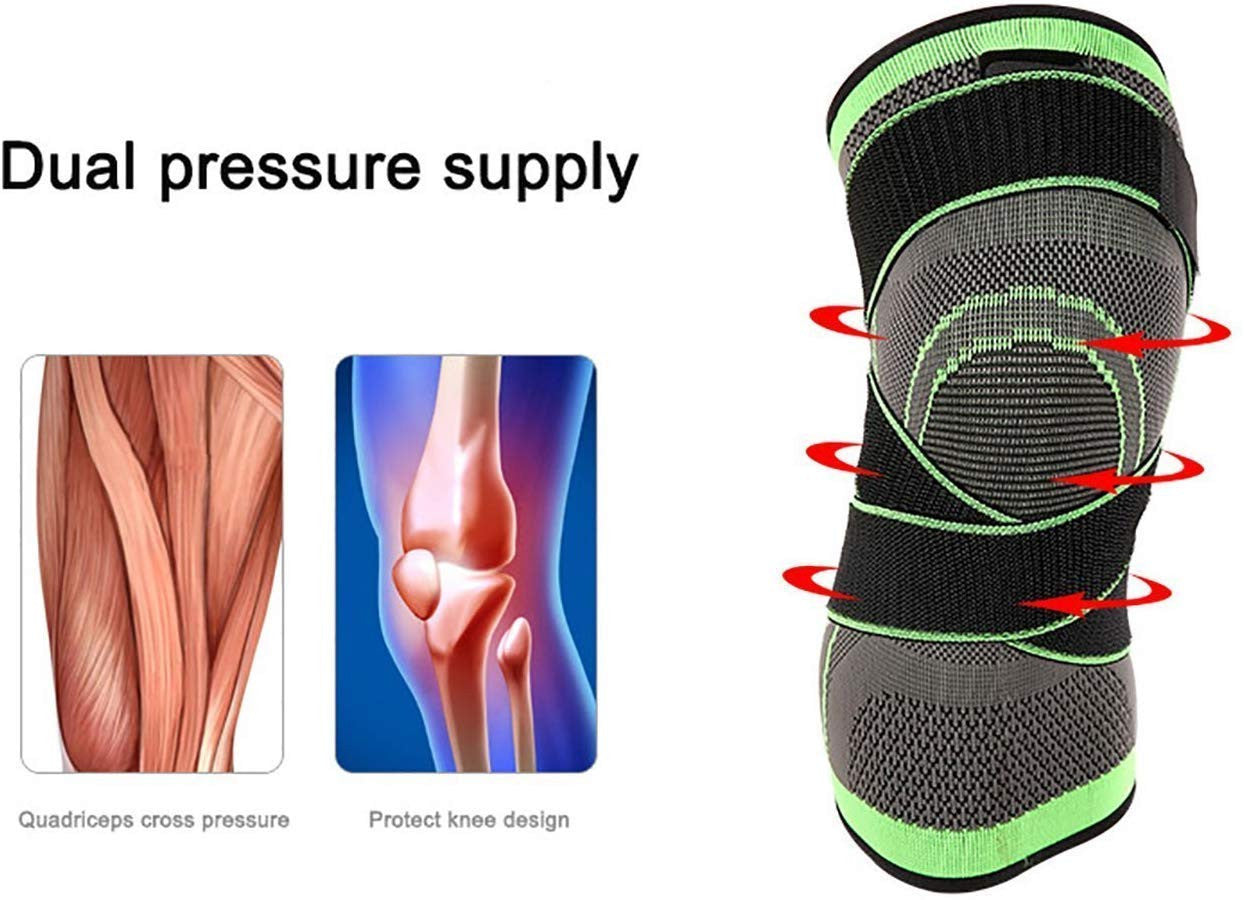 Elastic Compression Knee Sleeve for Support and Stability