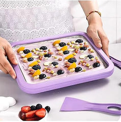 Ice Cream Roll Maker Tray - Easy Ice Cream Machine for Delicious Rolls