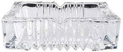 Big Crystal Glass Square Ash Tray for Cigar, Bar, and Home Decor