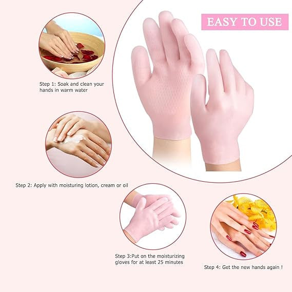 Silicone Moisturizing Gloves for Soft, Hydrated Skin