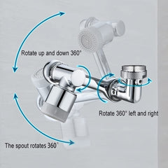 1080° Rotating Faucet Extender with Dual Water Modes for Kitchen & Bathroom