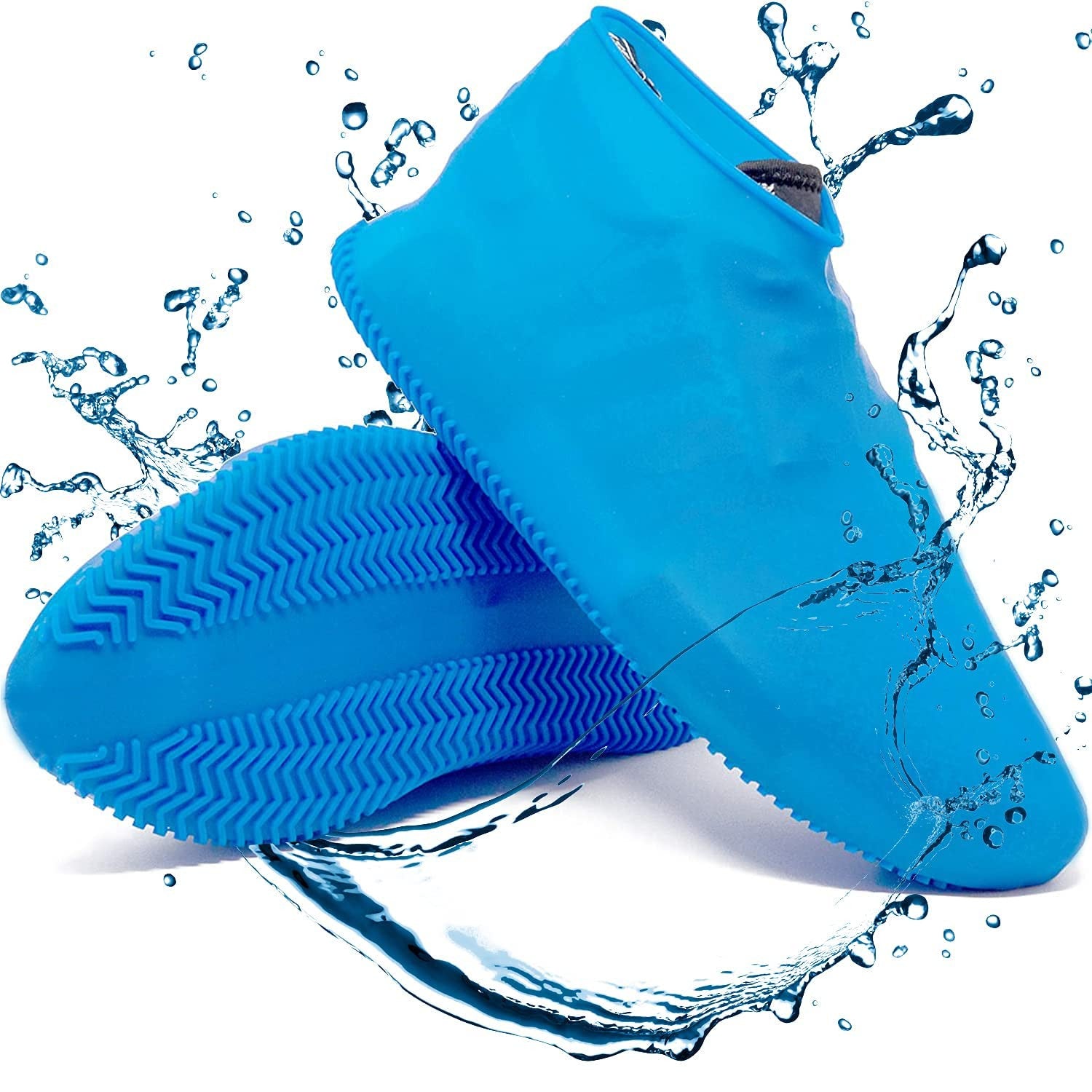 Stretchable Silicone Rain Shoe Cover (L Size) Reusable Waterproof Overshoe