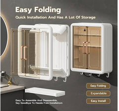 Wall Mount Kitchen & Bathroom Storage Box with Double Doors