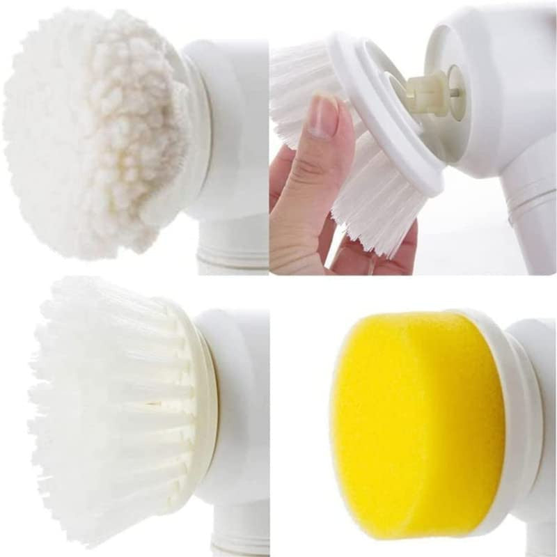 5-in-1 Electric Spin Scrubber for Bathroom & Kitchen Cleaning