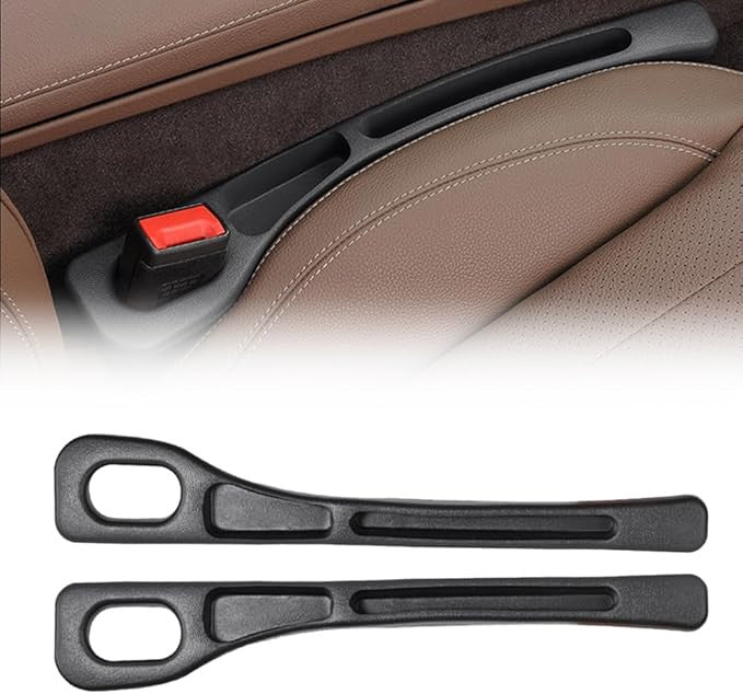 Car Seat Gap Filler Organizer Set – 2 Pcs Storage Box for Cars