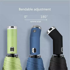 3-Fold Auto Open LED Travel Umbrella with Light, Large Size