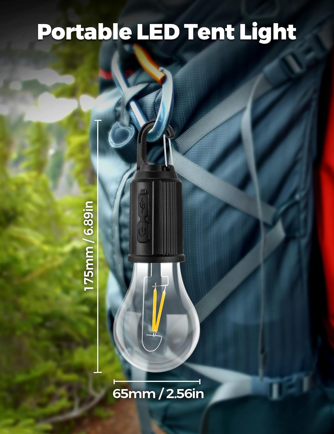 Portable Camping Hanging LED Bulb for Tents and Outdoor Decor