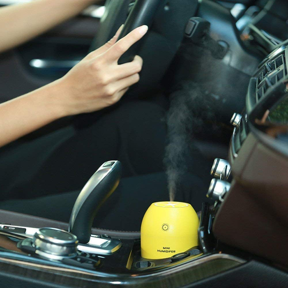 Lemon USB Mini Humidifier & Air Purifier with LED Light