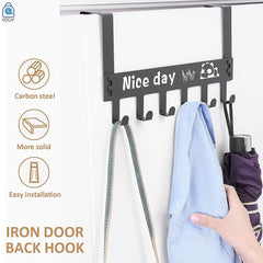 Heavy Duty Door Hook Hanger with Punch-Free Design for Space Saving