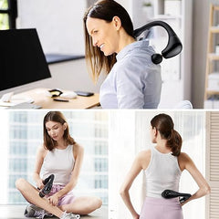 U-Shape Portable Massage Gun with Extension Handle for Muscle Relief