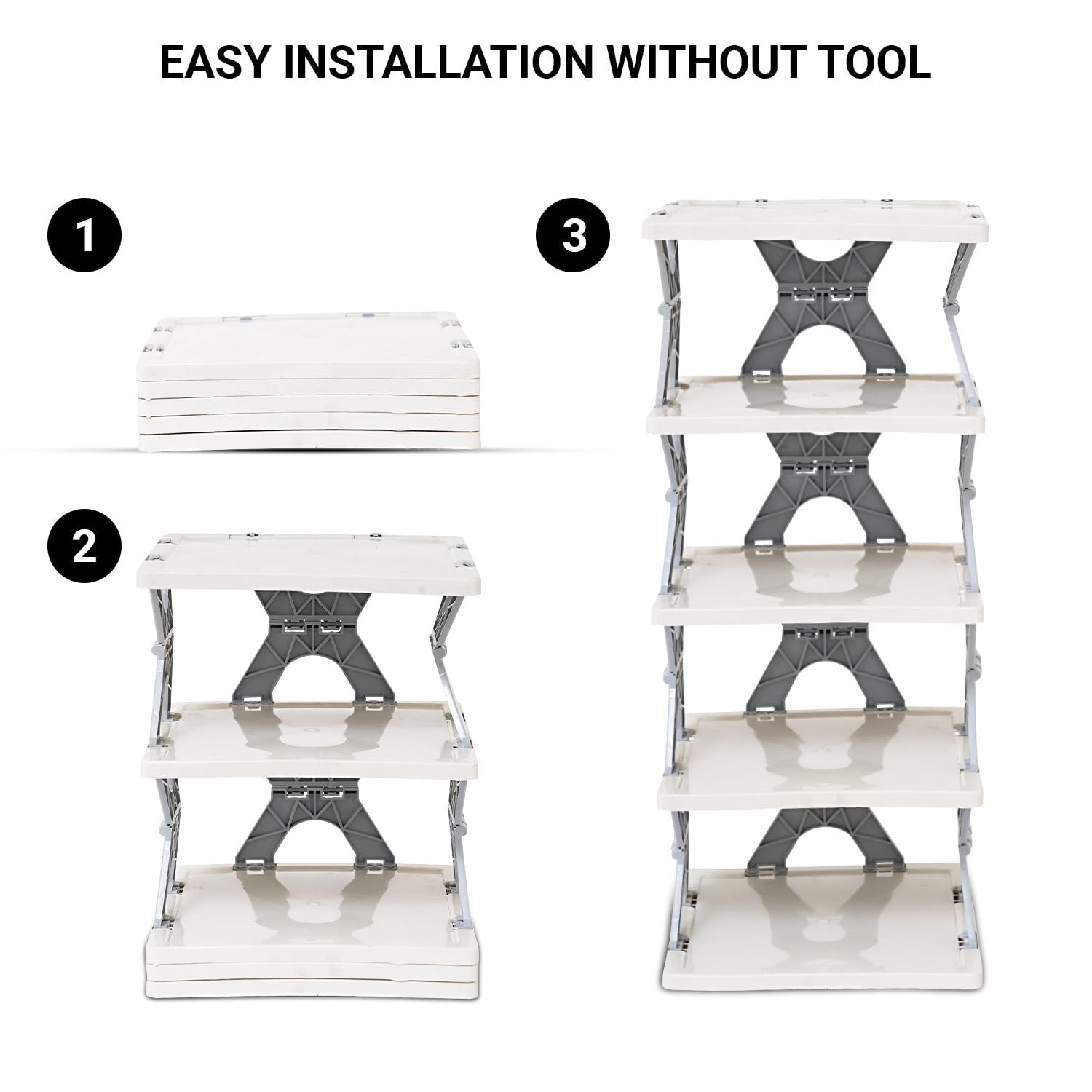 8-Layer Adjustable Shoe Rack Stand for Organized Storage