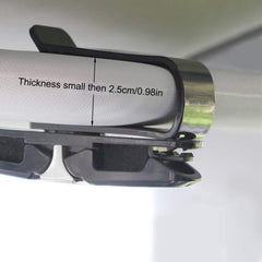 360° Rotating Car Sunglass Holder with Sun Visor Clip